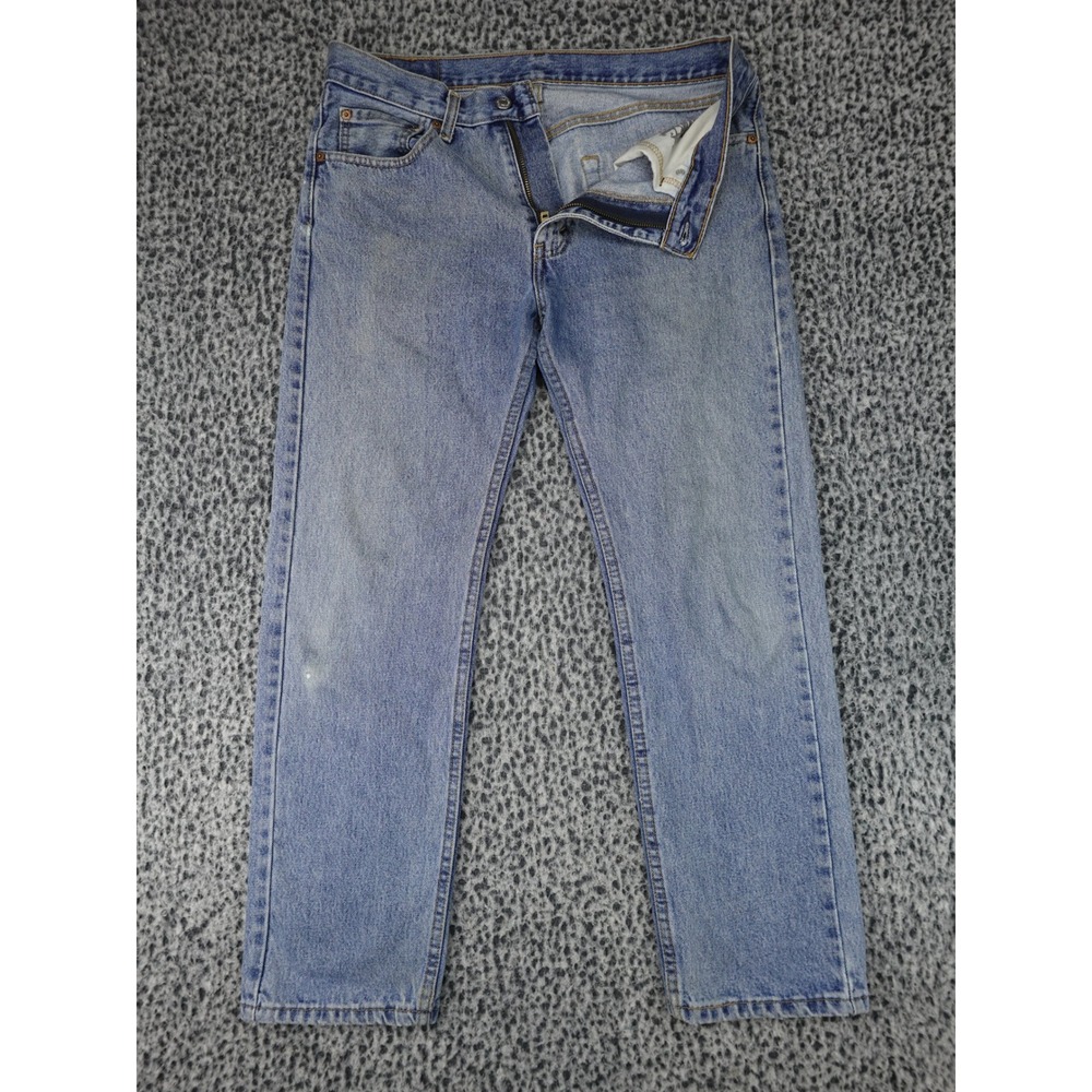 Levi 505 Regular Fit Jeans Mens 32x30 Blue Good Straight Leg Denim